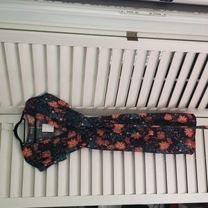 NWT S midi floral Zara dress